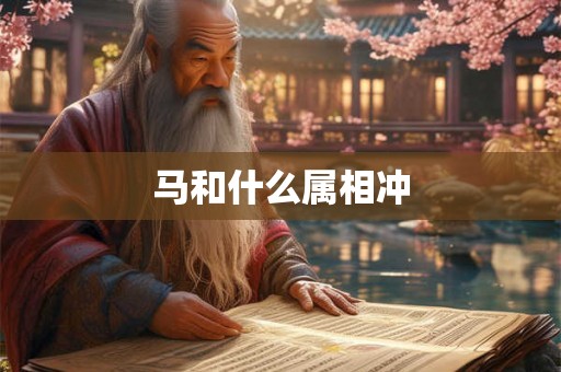 马和什么属相冲