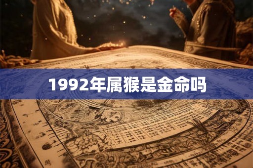 1992年属猴是金命吗
