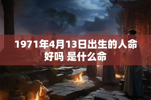 1971年4月13日出生的人命好吗 是什么命 1971年4月13日出生的人命好吗 是什么命