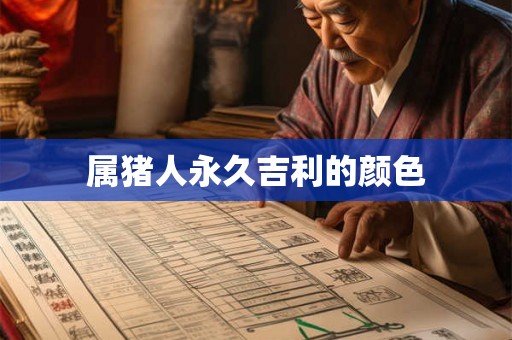 属猪人永久吉利的颜色