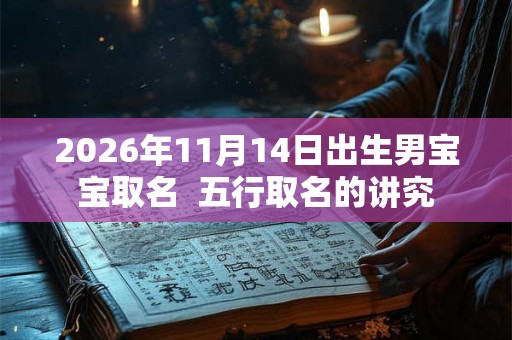 2026年11月14日出生男宝宝取名  五行取名的讲究