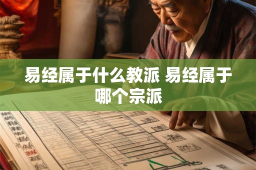 易经属于什么教派 易经属于哪个宗派