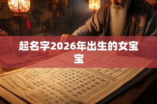 起名字2026年出生的女宝宝 起名字2026年出生的女宝宝