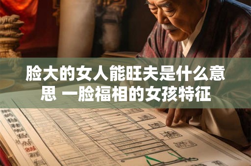 脸大的女人能旺夫是什么意思 一脸福相的女孩特征