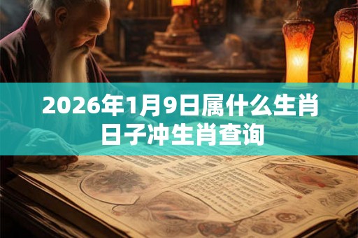2026年1月9日属什么生肖 日子冲生肖查询