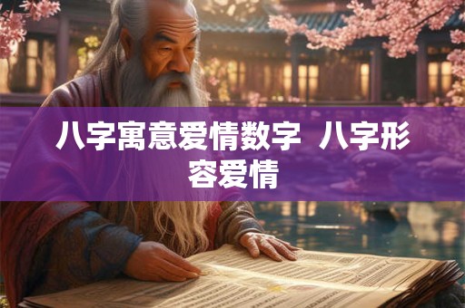 八字寓意爱情数字  八字形容爱情