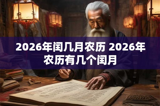 2026年闰几月农历 2026年农历有几个闰月