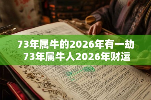 73年属牛的2026年有一劫 73年属牛人2026年财运