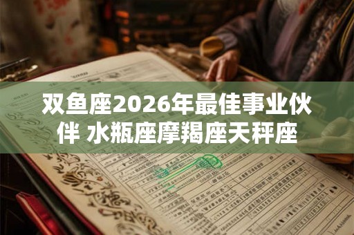 双鱼座2026年最佳事业伙伴 水瓶座摩羯座天秤座