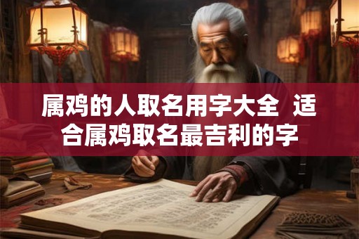 属鸡的人取名用字大全  适合属鸡取名最吉利的字