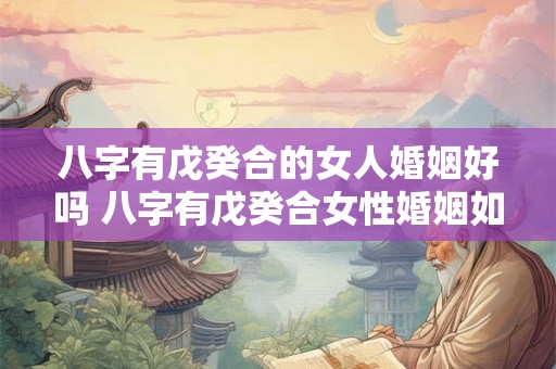 八字有戊癸合的女人婚姻好吗 八字有戊癸合女性婚姻如何