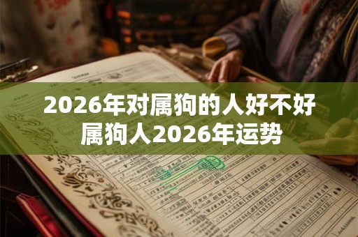 2026年对属狗的人好不好 属狗人2026年运势