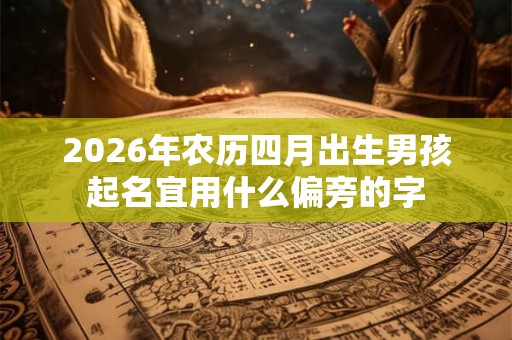 2026年农历四月出生男孩起名宜用什么偏旁的字