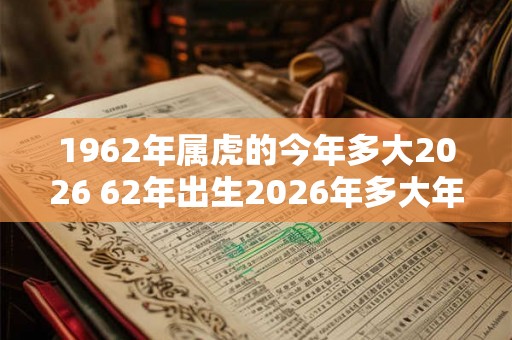 1962年属虎的今年多大2026 62年出生2026年多大年龄