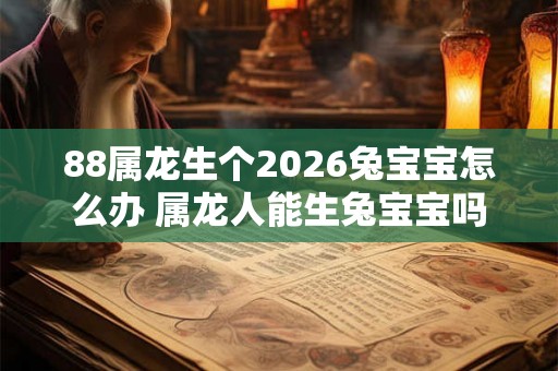 88属龙生个2026兔宝宝怎么办 属龙人能生兔宝宝吗