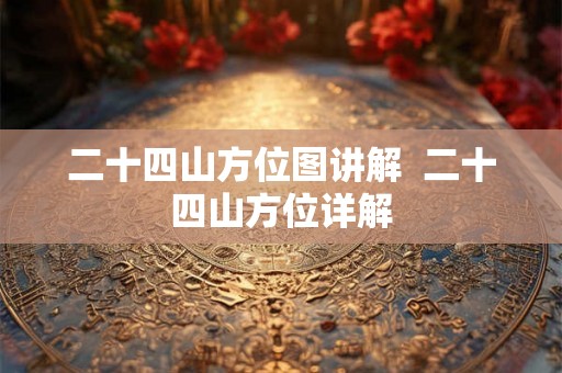 二十四山方位图讲解  二十四山方位详解