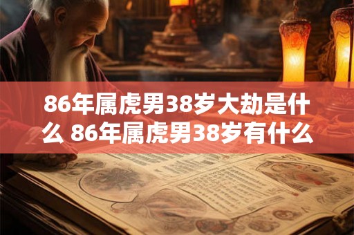 86年属虎男38岁大劫是什么 86年属虎男38岁有什么劫难