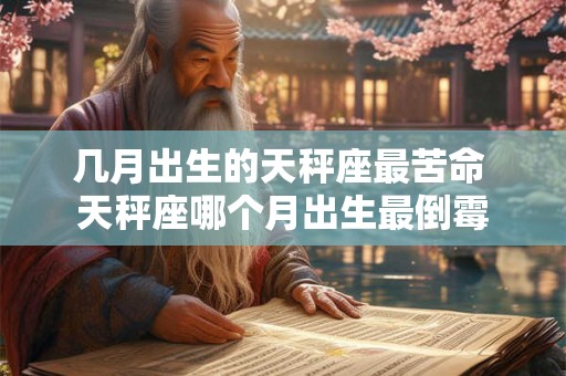 几月出生的天秤座最苦命 天秤座哪个月出生最倒霉