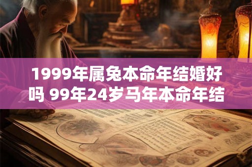 1999年属兔本命年结婚好吗 99年24岁马年本命年结婚要注意什么