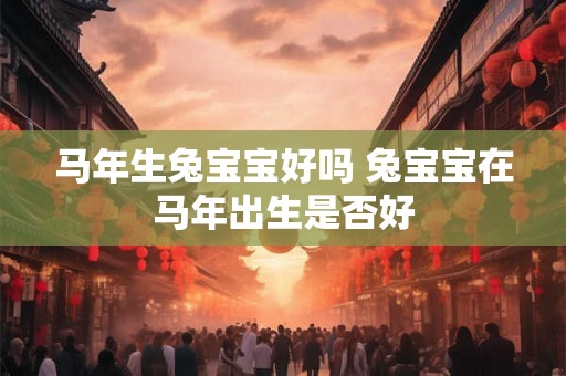 马年生兔宝宝好吗 兔宝宝在马年出生是否好