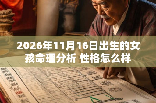 2026年11月16日出生的女孩命理分析 性格怎么样