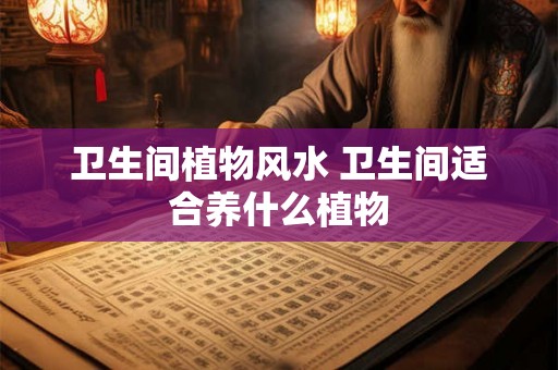 卫生间植物风水 卫生间适合养什么植物