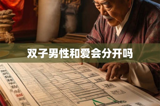 双子男性和爱会分开吗