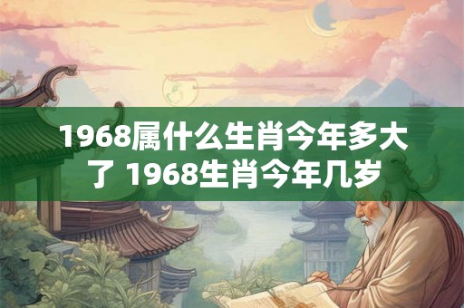 1968属什么生肖今年多大了 1968生肖今年几岁 1968属什么生肖今年多大了 1968生肖今年几岁