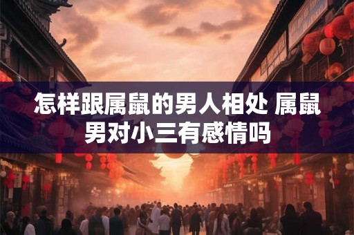 怎样跟属鼠的男人相处 属鼠男对小三有感情吗