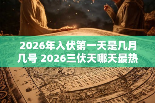 2026年入伏第一天是几月几号 2026三伏天哪天最热