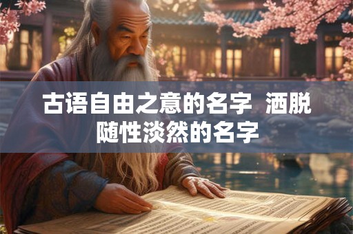 古语自由之意的名字  洒脱随性淡然的名字