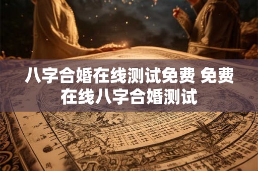 八字合婚在线测试免费 免费在线八字合婚测试