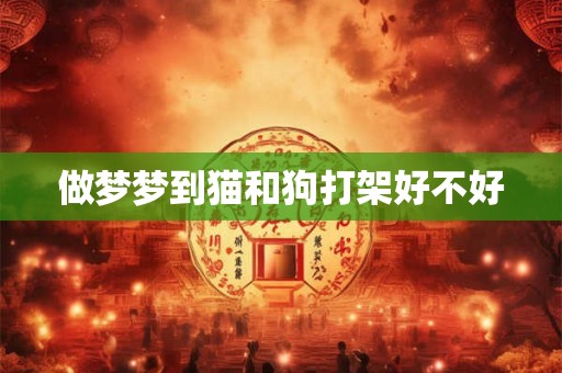 做梦梦到猫和狗打架好不好