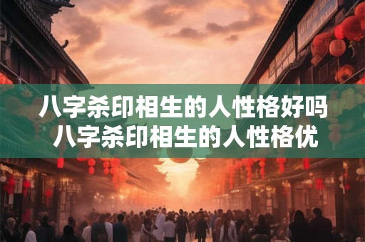 八字杀印相生的人性格好吗 八字杀印相生的人性格优良吗