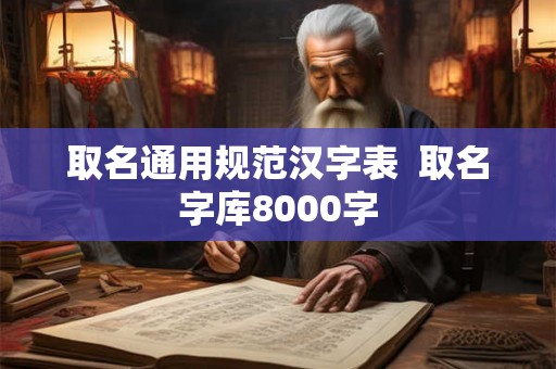 取名通用规范汉字表 取名字库8000字 取名通用规范汉字表 取名字库8000字