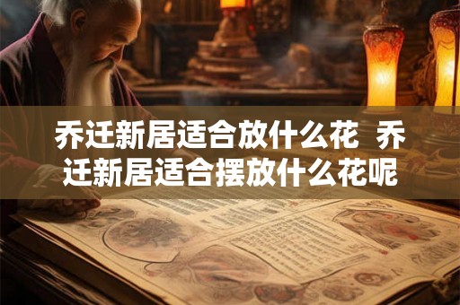 乔迁新居适合放什么花  乔迁新居适合摆放什么花呢