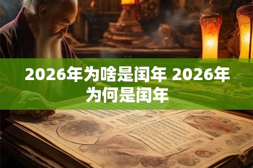2026年为啥是闰年 2026年为何是闰年