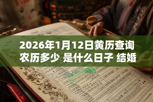 2026年1月12日黄历查询 农历多少 是什么日子 结婚吉时