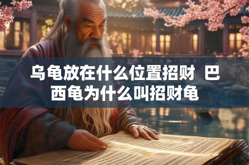 乌龟放在什么位置招财 巴西龟为什么叫招财龟 乌龟放在什么位置招财 巴西龟为什么叫招财龟