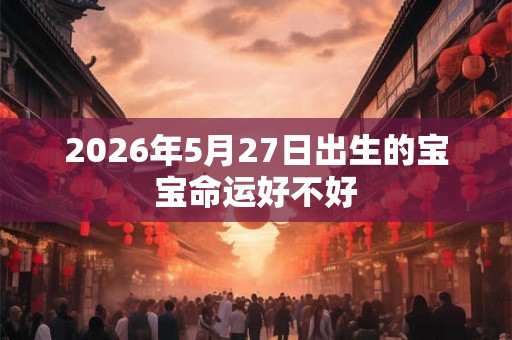 2026年5月27日出生的宝宝命运好不好 2026年5月27日出生的宝宝命运好不好