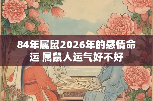 84年属鼠2026年的感情命运 属鼠人运气好不好