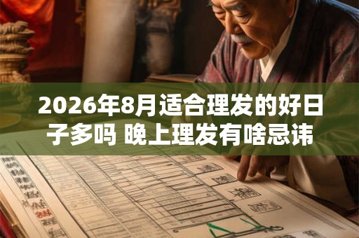 2026年8月适合理发的好日子多吗 晚上理发有啥忌讳