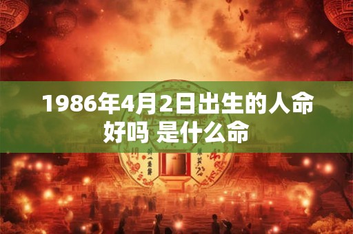 1986年4月2日出生的人命好吗 是什么命