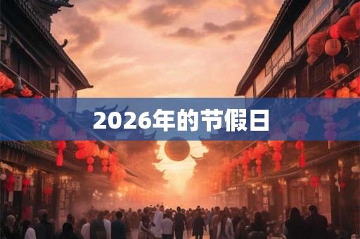 2026年的节假日
