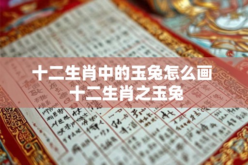 十二生肖中的玉兔怎么画  十二生肖之玉兔
