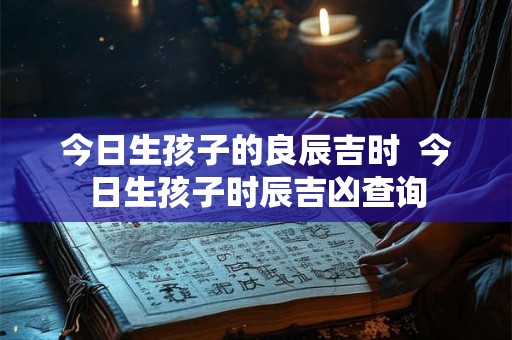 今日生孩子的良辰吉时  今日生孩子时辰吉凶查询