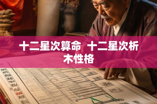 十二星次算命  十二星次析木性格