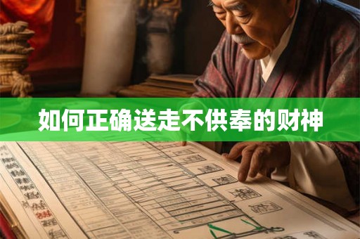 如何正确送走不供奉的财神