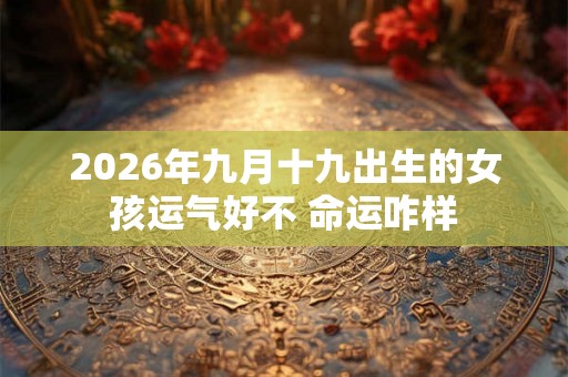 2026年九月十九出生的女孩运气好不 命运咋样