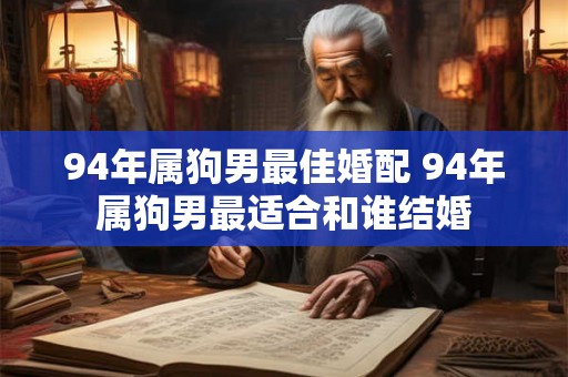 94年属狗男最佳婚配 94年属狗男最适合和谁结婚